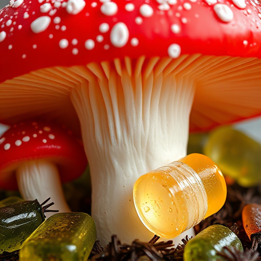 Amanita Magic Mushroom Gummies Close-Up