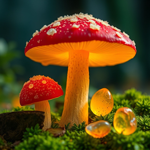 Amanita Magic Mushroom Gummies Close-Up