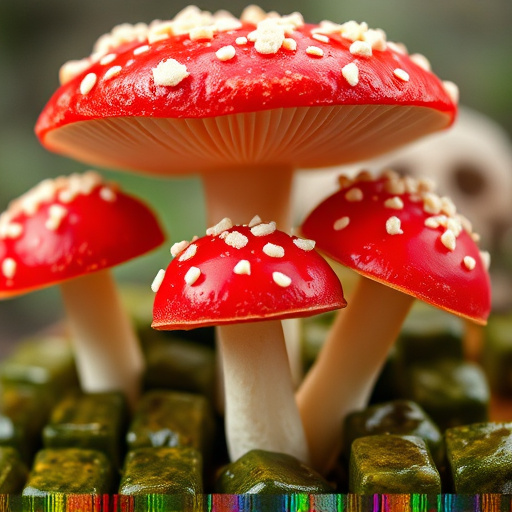 Amanita Magic Mushroom Gummies Close-Up