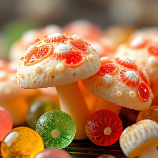 Amanita Magic Mushroom Gummies Close-Up