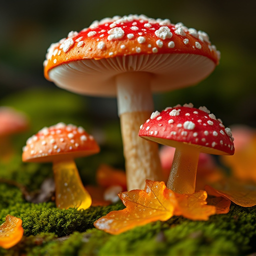 Amanita Magic Mushroom Gummies Close-Up