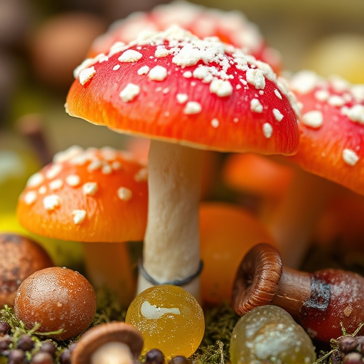 Amanita Magic Mushroom Gummies Close-Up