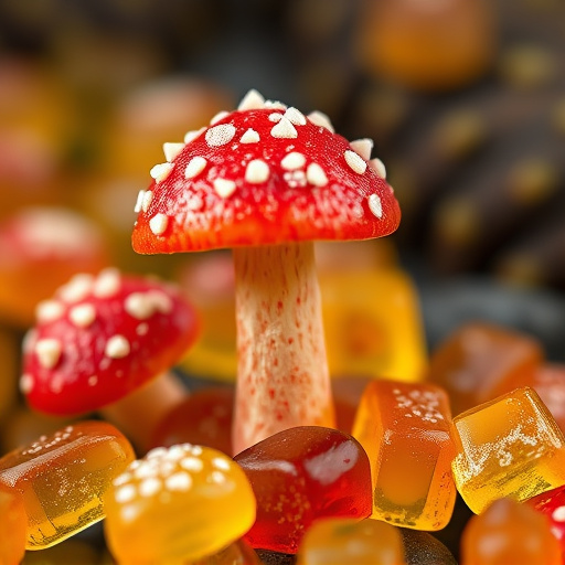 Amanita Magic Mushroom Gummies Close-Up