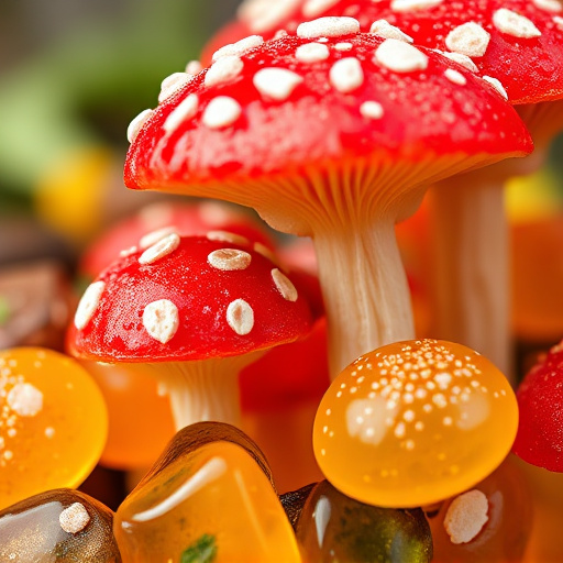 Amanita Magic Mushroom Gummies Close-Up