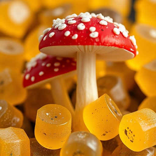 Amanita Magic Mushroom Gummies Close-Up