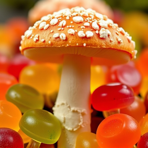 Amanita Magic Mushroom Gummies Close-Up