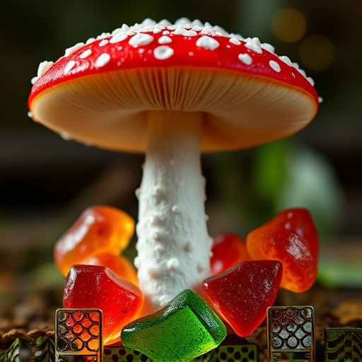 Amanita Magic Mushroom Gummies Close-Up