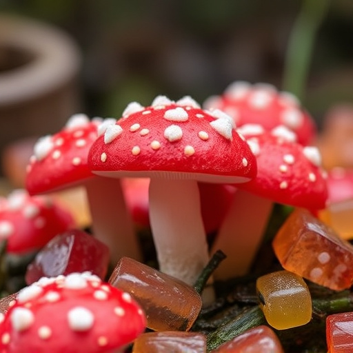 Amanita Magic Mushroom Gummies Close-Up