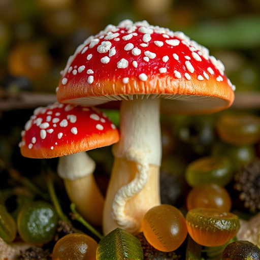 Amanita Magic Mushroom Gummies Close-Up