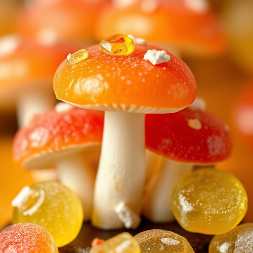 Amanita Magic Mushroom Gummies Close-Up