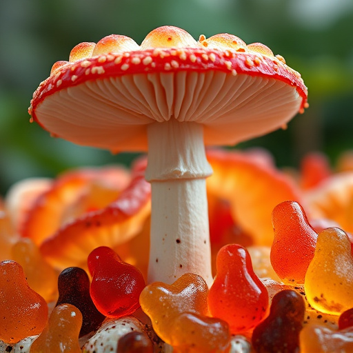 Amanita Magic Mushroom Gummies Close-Up