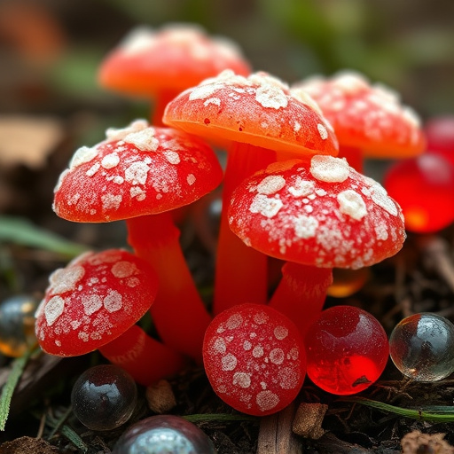 Amanita Magic Mushroom Gummies Close-Up