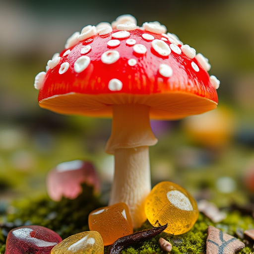 Amanita Magic Mushroom Gummies Close-Up