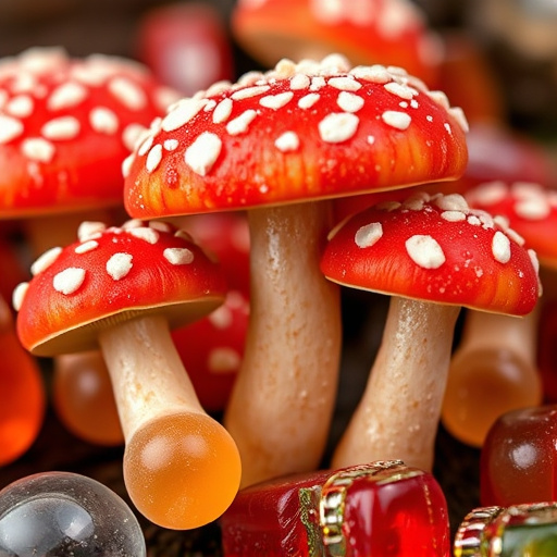 Amanita Magic Mushroom Gummies Close-Up