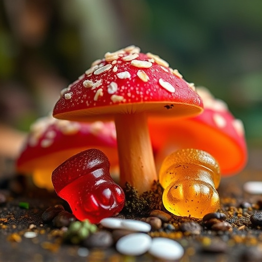 Amanita Magic Mushroom Gummies Close-Up