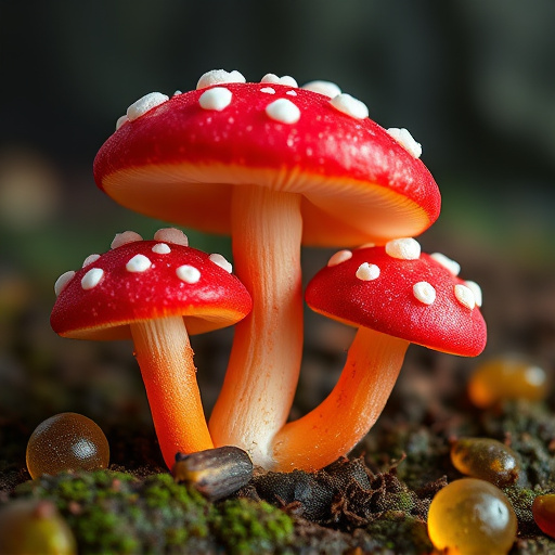Amanita Magic Mushroom Gummies Close-Up