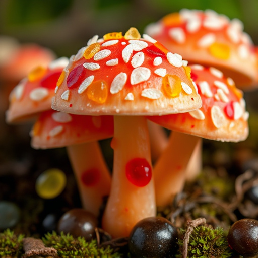 Amanita Magic Mushroom Gummies Close-Up