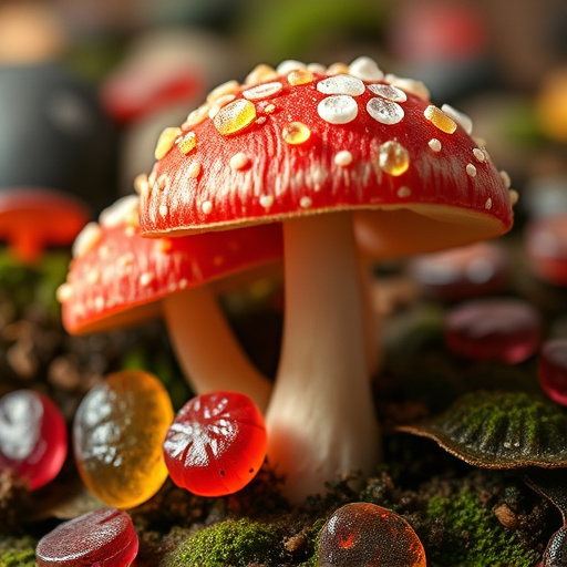 Amanita Magic Mushroom Gummies Close-Up