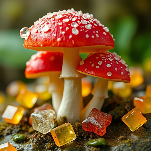 Amanita Magic Mushroom Gummies Close-Up
