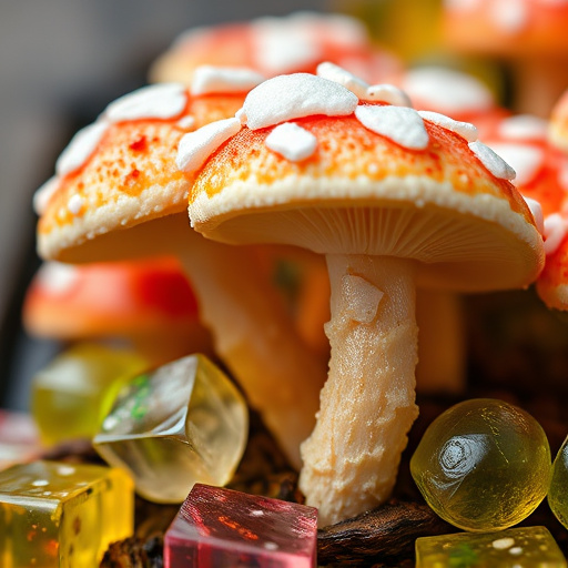 Amanita Magic Mushroom Gummies Close-Up