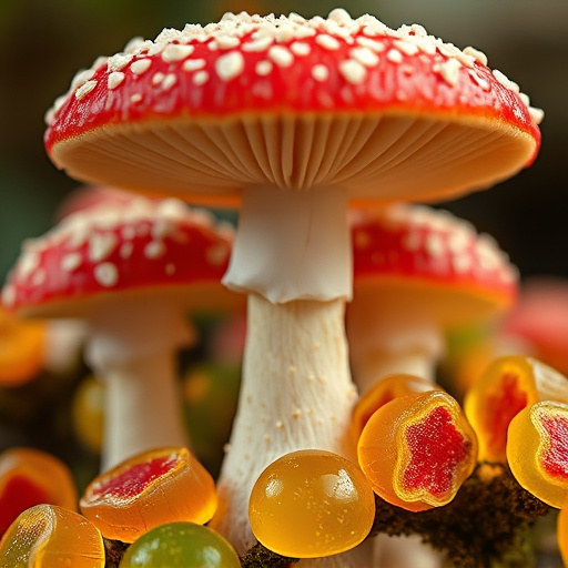Amanita Magic Mushroom Gummies Close-Up