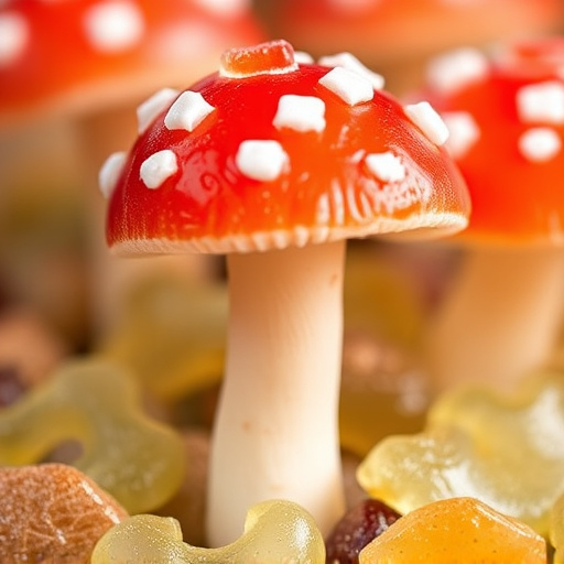 Amanita Magic Mushroom Gummies Close-Up
