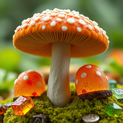Amanita Magic Mushroom Gummies Close-Up