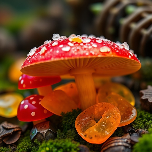 Amanita Magic Mushroom Gummies Close-Up