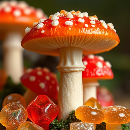 Amanita Magic Mushroom Gummies Close-Up