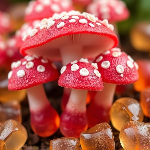 Amanita Magic Mushroom Gummies Close-Up