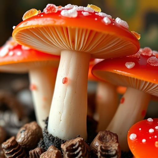 Amanita Magic Mushroom Gummies Close-Up