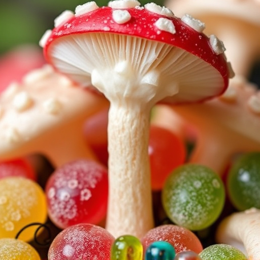 Amanita Magic Mushroom Gummies Close-Up