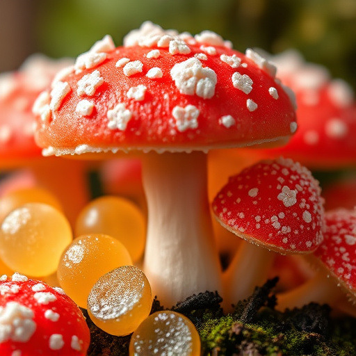 Amanita Magic Mushroom Gummies Close-Up