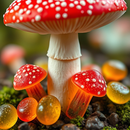 Amanita Magic Mushroom Gummies Close-Up