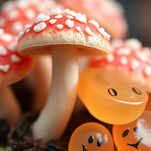 Amanita Magic Mushroom Gummies Close-Up