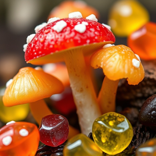 Amanita Magic Mushroom Gummies Close-Up