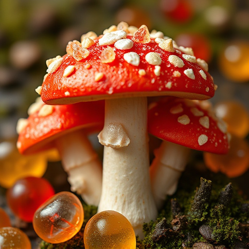Amanita Magic Mushroom Gummies Close-Up