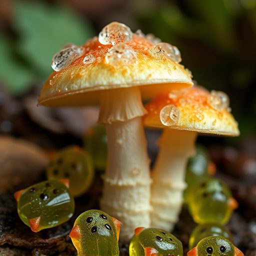 Amanita Magic Mushroom Gummies Close-Up