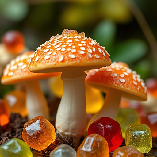 Amanita Magic Mushroom Gummies Close-Up