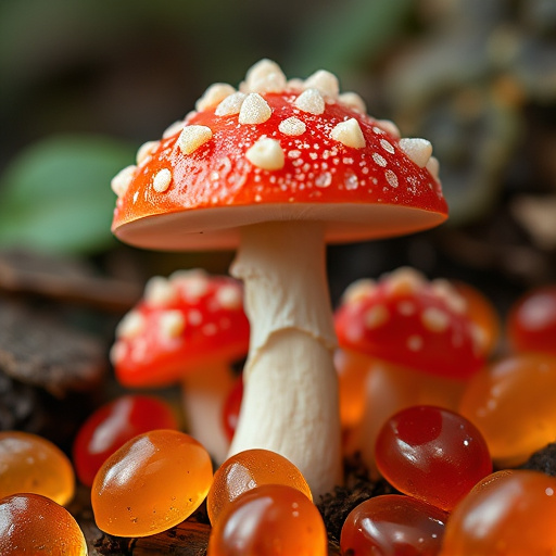 Amanita Magic Mushroom Gummies Close-Up