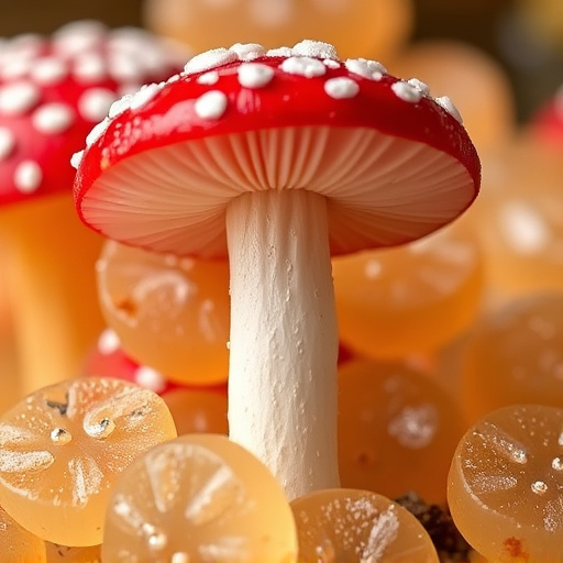 Amanita Magic Mushroom Gummies Close-Up