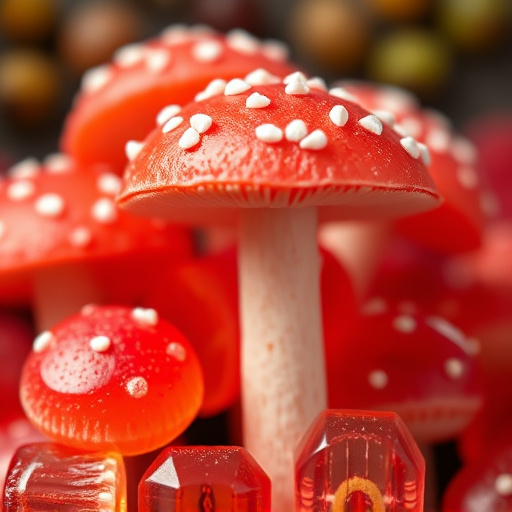 Amanita Magic Mushroom Gummies Close-Up