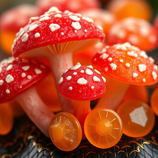 Amanita Magic Mushroom Gummies Close-Up