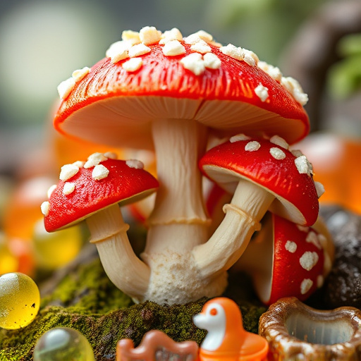 Amanita Magic Mushroom Gummies Close-Up