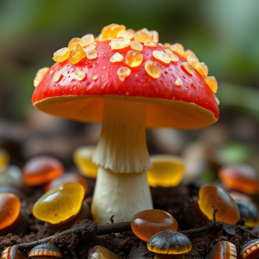 Amanita Magic Mushroom Gummies Close-Up