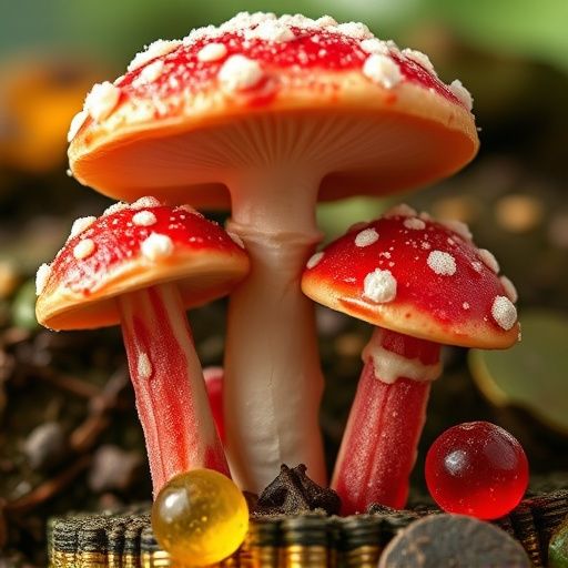 Amanita Magic Mushroom Gummies Close-Up