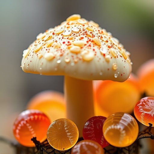 Amanita Magic Mushroom Gummies Close-Up