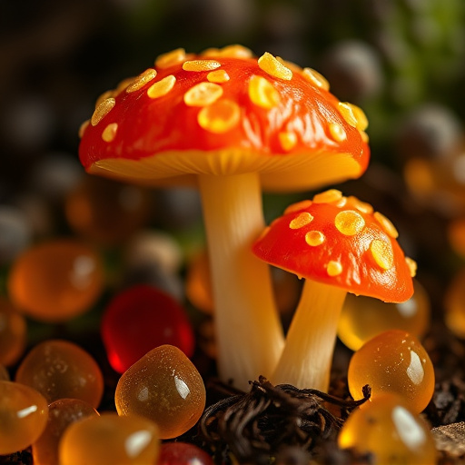 Amanita Magic Mushroom Gummies Close-Up