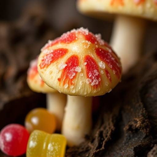 Amanita Magic Mushroom Gummies Close-Up