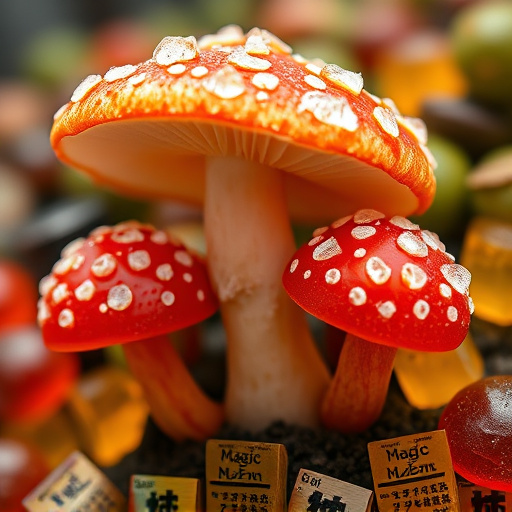 Amanita Magic Mushroom Gummies Close-Up